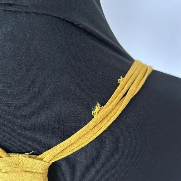 Forever 21 Golden Yellow Dress Sz XS - Picture 6 of 7